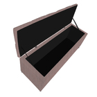 Kit Cabeceira E Calçadeira Liverpool 90 Cm Solteiro Linho Ros