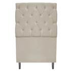 Kit Cabeceira E Calçadeira Liverpool 90 Cm Solteiro Suede Beg