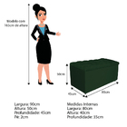 Kit Cabeceira E Calçadeira Liverpool 90 Cm Solteiro Suede Ver