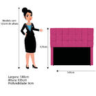 Kit Cabeceira E Calçadeira Manchester 140 Cm Casal Suede - Do