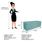 Kit Cabeceira E Calçadeira Manchester 140 Cm Casal Suede - Do