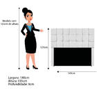 Kit Cabeceira E Calçadeira Manchester 140 Cm Casal Suede - Do