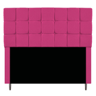 Kit Cabeceira E Calçadeira Manchester 140 Cm Casal Suede Pink