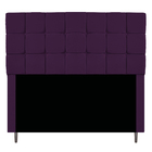 Kit Cabeceira E Calçadeira Manchester 140 Cm Casal Suede Roxo