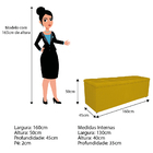 Kit Cabeceira E Calçadeira Manchester 160 Cm Queen Size Coran