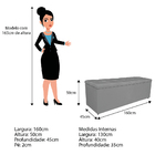 Kit Cabeceira E Calçadeira Manchester 160 Cm Queen Size Coran