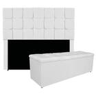 Kit Cabeceira E Calçadeira Manchester 160 Cm Queen Size Coran
