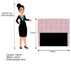 Kit Cabeceira E Calçadeira Manchester 160 Cm Queen Size Coran