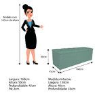 Kit Cabeceira E Calçadeira Manchester 160 Cm Queen Size Linho