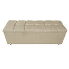 Kit Cabeceira E Calçadeira Manchester 160 Cm Queen Size Linho