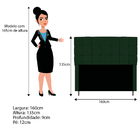 Kit Cabeceira E Calçadeira Manchester 160 Cm Queen Size Suede