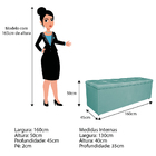 Kit Cabeceira E Calçadeira Manchester 160 Cm Queen Size Suede