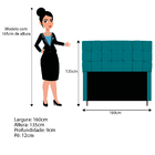 Kit Cabeceira E Calçadeira Manchester 160 Cm Queen Size Suede