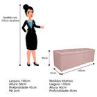 Kit Cabeceira E Calçadeira Manchester 160 Cm Queen Size Suede