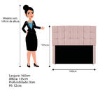 Kit Cabeceira E Calçadeira Manchester 160 Cm Queen Size Suede