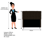 Kit Cabeceira E Calçadeira Manchester 195 Cm King Size Corano