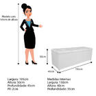 Kit Cabeceira E Calçadeira Manchester 195 Cm King Size Corano