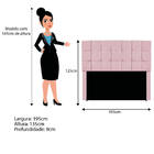 Kit Cabeceira E Calçadeira Manchester 195 Cm King Size Corano