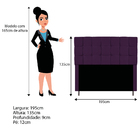 Kit Cabeceira E Calçadeira Manchester 195 Cm King Size Suede