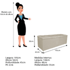 Kit Cabeceira E Calçadeira Manchester 195 Cm King Size Suede