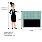 Kit Cabeceira E Calçadeira Manchester 195 Cm King Size Suede