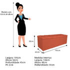 Kit Cabeceira E Calçadeira Manchester 195 Cm King Size Suede