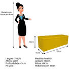 Kit Cabeceira E Calçadeira Manchester 195 Cm King Size Suede