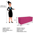 Kit Cabeceira E Calçadeira Manchester 195 Cm King Size Suede