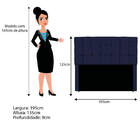 Kit Cabeceira E Calçadeira Manchester 90 Cm Solteiro Corano -