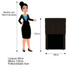 Kit Cabeceira E Calçadeira Manchester 90 Cm Solteiro Corano -