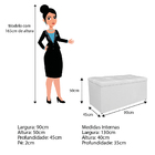 Kit Cabeceira E Calçadeira Manchester 90 Cm Solteiro Corano B