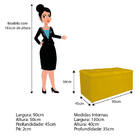 Kit Cabeceira E Calçadeira Manchester 90 Cm Solteiro Suede -