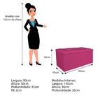 Kit Cabeceira E Calçadeira Manchester 90 Cm Solteiro Suede Pi