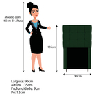 Kit Cabeceira E Calçadeira Manchester 90 Cm Solteiro Suede Ve