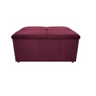 Kit Cabeceira E Calçadeira Munique 100 Cm Solteiro Suede Bord