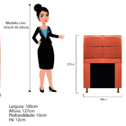 Kit Cabeceira E Calçadeira Munique 100 Cm Solteiro Suede Terr