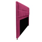 Kit Cabeceira E Calçadeira Munique 140 Cm Casal Corano Pink -
