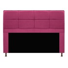 Kit Cabeceira E Calçadeira Munique 140 Cm Casal Corano Pink -
