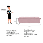 Kit Cabeceira E Calçadeira Munique 160 Cm Queen Size Corano R