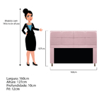 Kit Cabeceira E Calçadeira Munique 160 Cm Queen Size Corano R