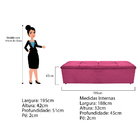 Kit Cabeceira E Calçadeira Munique 195 Cm King Size Corano Pi