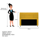 Kit Cabeceira E Calçadeira Munique 195 Cm King Size Suede Ama