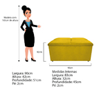 Kit Cabeceira E Calçadeira Munique 90 Cm Solteiro Corano Amar