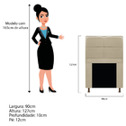 Kit Cabeceira E Calçadeira Munique 90 Cm Solteiro Corano Bege