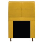 Kit Cabeceira E Calçadeira Munique 90 Cm Solteiro Suede Amare