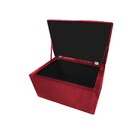 Kit Cabeceira E Calçadeira Munique 90 Cm Solteiro Suede Verme