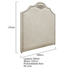 Kit Cabeceira E Calçadeira Queen Orlando P02 160 Cm Para Cama