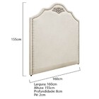 Kit Cabeceira E Calçadeira Queen Orlando P02 160 Cm Para Cama