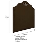 Kit Cabeceira E Calçadeira Queen Orlando P02 160 Cm Para Cama