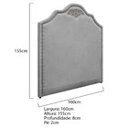 Kit Cabeceira E Calçadeira Queen Orlando P02 160 Cm Para Cama